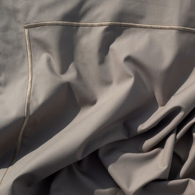 Dommelin Dekbedovertrek Cortina Percal 200TC Taupe-Taupe 240x200/220 cm