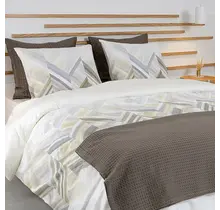 Dommelin Housse de couette Fiamma Satin 400TC Gris éléphant 240x200/220 cm