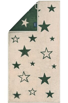 Cawo Édition de Noël 792 Étoiles Serviette d'invité beige