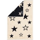 Cawö Cawo Édition de Noël 792 Étoiles Serviette d'invité noir