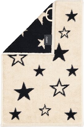 Cawo Christmas Edition 792 Stars Gastendoekje schwarz