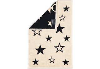 Cawo Christmas Edition 792 Stars Gastendoekje schwarz
