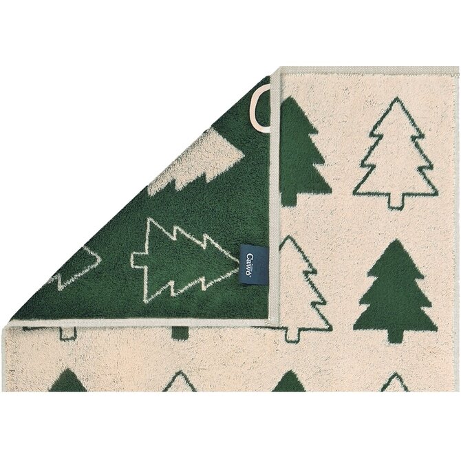 Cawo Édition de Noël 794 Sapins Serviette beige