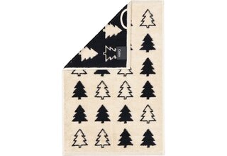 Cawo Édition de Noël 794 Sapins Serviette invité noir