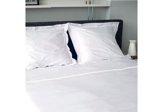 Dommelin Housse de couette Cortina Percale 200TC Blanc-Blanc 260x200/220