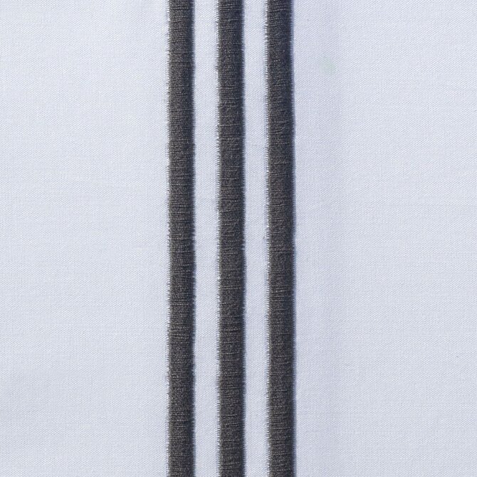 Dommelin Housse de couette Cortina Percale 200TC Blanc-Anthracite 260x200/220