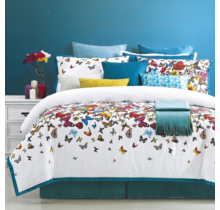 Dommelin Housse de couette Butterfly Satin 300TC Multicolore 240x200/220 cm