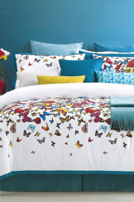 Dommelin Housse de couette Butterfly Satin 300TC Multicolore 240x200/220 cm