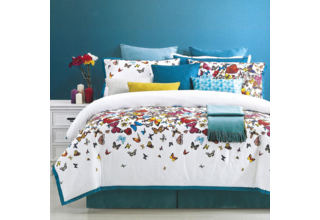 Dommelin Housse de couette Butterfly Satin 300TC Multicolore 240x200/220 cm