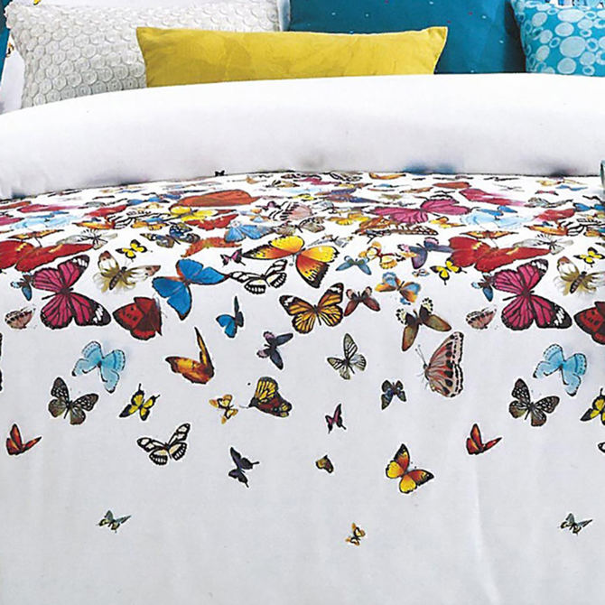Dommelin Dekbedovertrek Butterfly Satijn 300TC Multikleur 240x200/220 cm