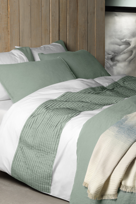 Dommelin Housse de couette Éléments Percal 200TC Blanc-Café 140x200/220 cm