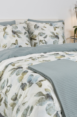 Housse de couette Dommelin Fall Satin 400TC Vert Sapin 240x200/220 cm