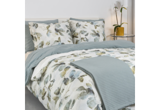 Housse de couette Dommelin Fall Satin 400TC Vert Sapin 240x200/220 cm