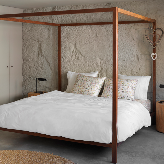 Dommelin Housse de couette Favo Satin 300TC White 240x200/220 cm