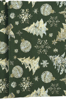 Sander tafelloper Crystal Tree 50x140 Fb. 02 - Groen