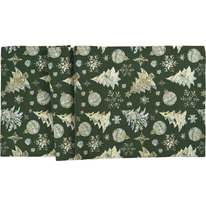 Sander chemin de table Crystal Tree 50x140 Fb. 02 - Vert