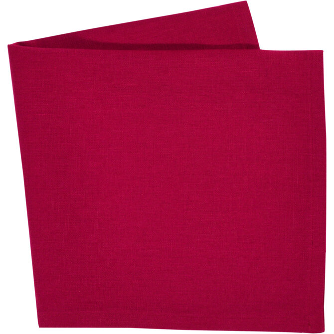 Sander serviette Lin 45x45 Fb. 26 - Rouge