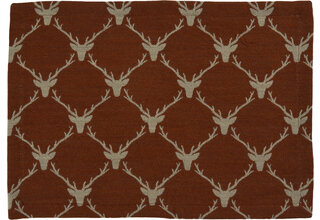 Sander set de table Antlers 35x50 Fb. 33 - Brun rouille