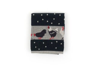 Bunzlau Castle torchon de cuisine Chickens Black 53x60