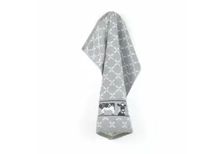 Bunzlau Castle keukendoek Cows Grey 53x60