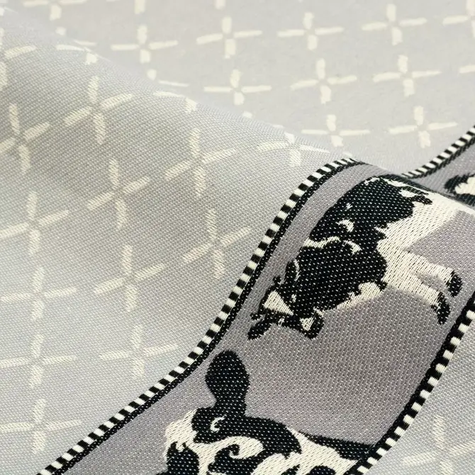 Bunzlau Castle theedoek Cows Grey 65x65