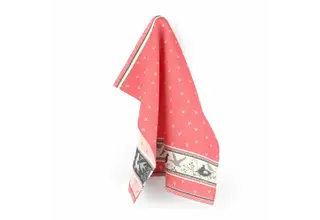 Bunzlau Castle torchon Birds rouge