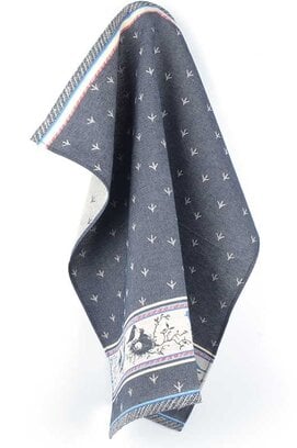 Bunzlau Castle theedoek Birds dark blue
