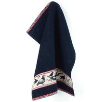 Bunzlau Castle keukendoek Birds dark blue