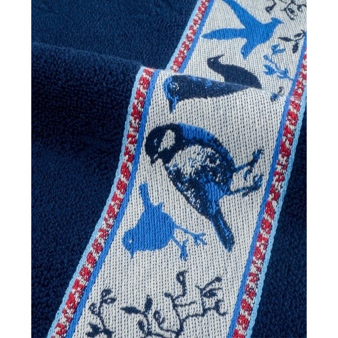 Bunzlau Castle keukendoek Birds dark blue