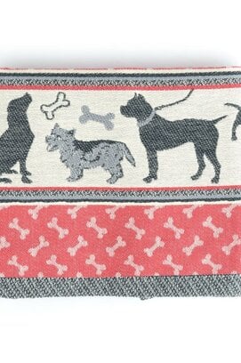 Bunzlau Castle theedoek Dog red 65x65