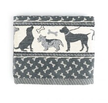 Bunzlau Castle theedoek Dog black 65x65