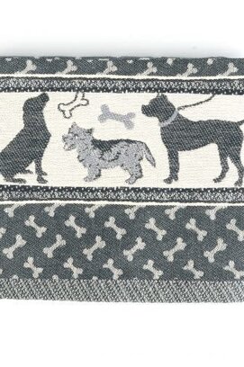 Bunzlau Castle torchon Dog noir 65x65