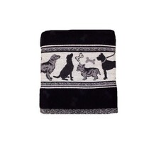 Bunzlau Castle keukendoek Dog black 53x60