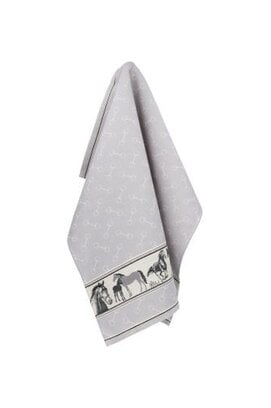 Bunzlau Castle theedoek Horse grey 65x65