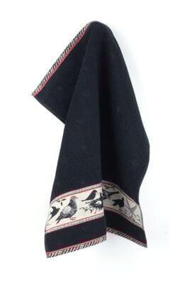Bunzlau Castle keukendoek Birds Black