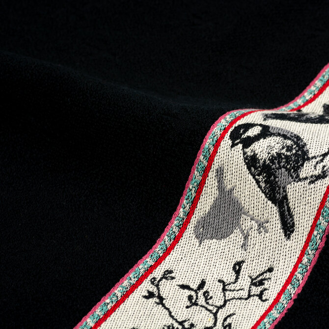 Bunzlau Castle torchon de cuisine Birds Black