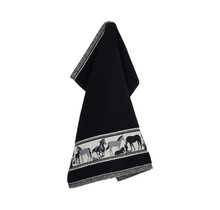 Bunzlau Castle keukendoek Horse black 53x60