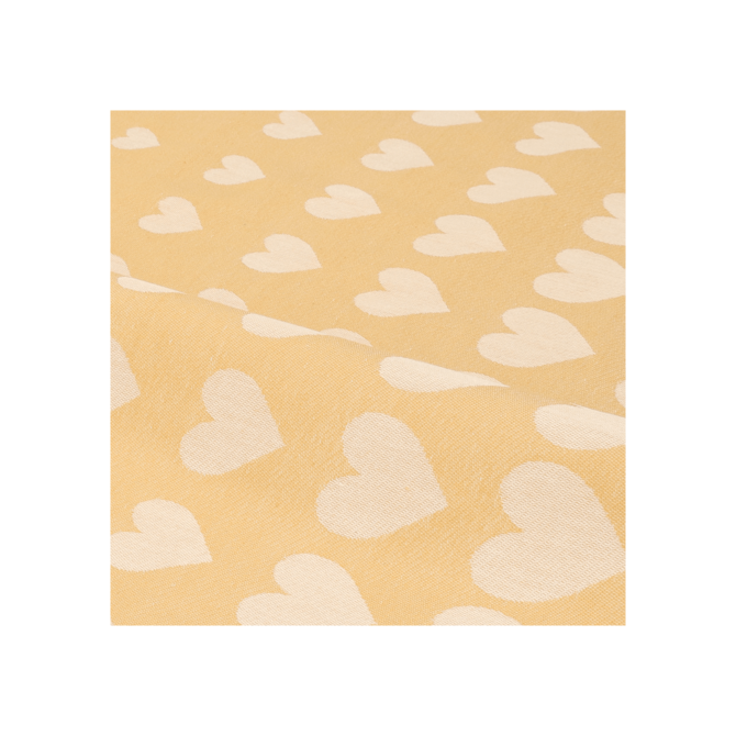 Bunzlau Castle Theedoek Hearts Yellow