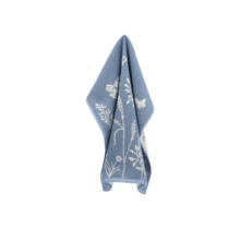 Bunzlau Castle Torchon de Cuisine Fleurs Sauvages Gris-Bleu