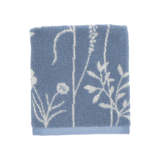 Bunzlau Castle Torchon de Cuisine Fleurs Sauvages Gris-Bleu