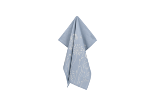 Bunzlau Castle Theedoek Wild Flowers Grey-Blue