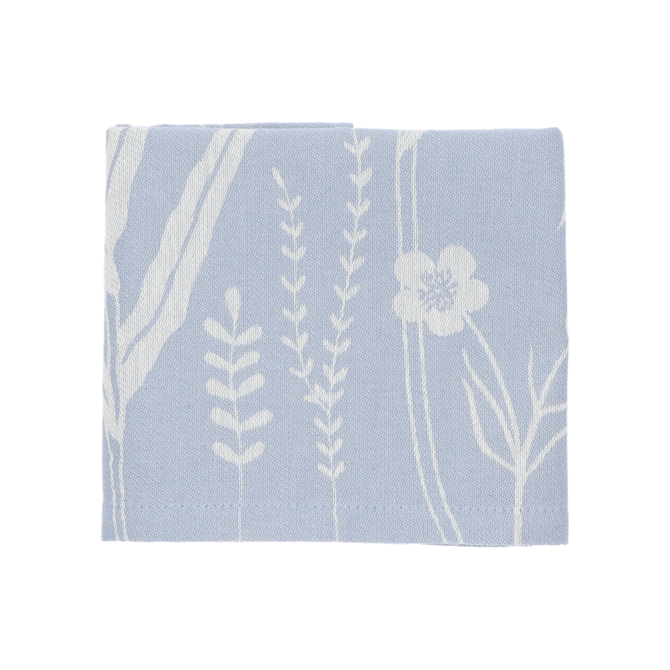 Bunzlau Castle Theedoek Wild Flowers Grey-Blue