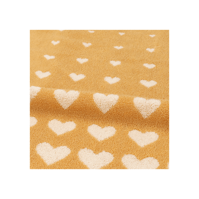 Bunzlau Castle Torchon de Cuisine Hearts Yellow