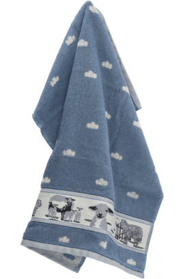 Bunzlau Castle Keukendoek Sheep Grey Blue