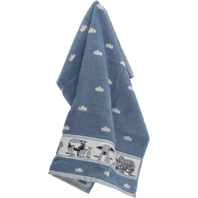 Bunzlau Castle Keukendoek Sheep Grey Blue