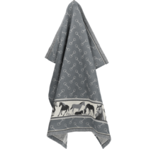 Bunzlau Castle Theedoek  Horse Antracite