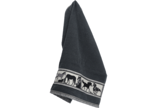 Bunzlau Castle Keukendoek Horse Antracite