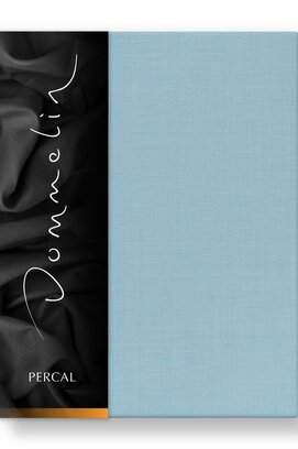 Drap-housse Dommelin Uni Percale 200TC 591 Bleu Pastel 160x200/30