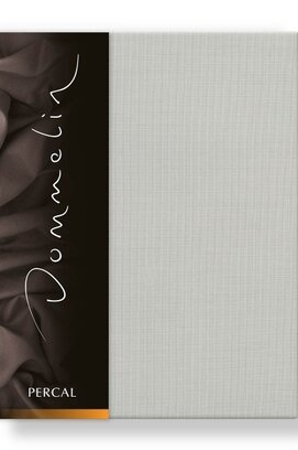 Drap-housse Dommelin Uni Percale 200TC 523 Argent 160x200/30
