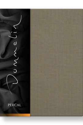 Drap-housse Dommelin Uni Percale 200TC 512 Taupe 90x200/30